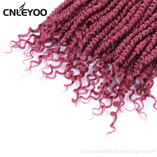 Red Curly End Spring Senegalese Crochet Hair 12 Inch Factory 2S Senegalese Twist Crochet Braids For Women